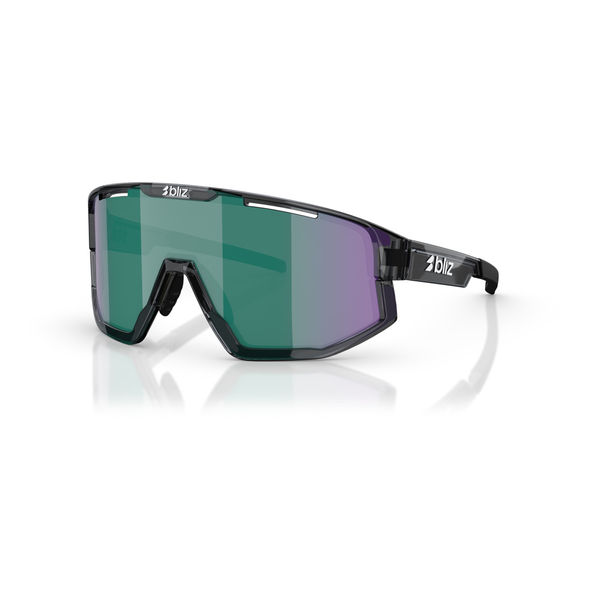 BLIZ Fusion Small Sunglasses | Crystal Black - Brown Green